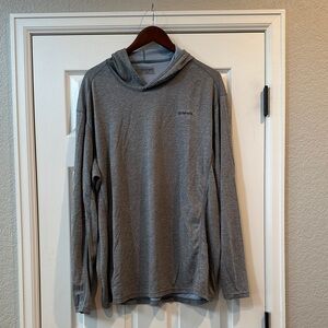 Simms Heather Gray Long Sleeve Pullover Hoodie